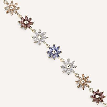 Rosato gaia Soft Floral Bracelet - Yellow Gold