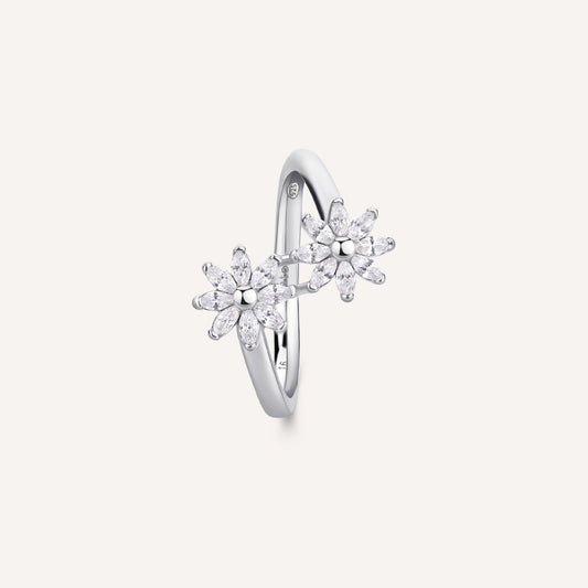Rosato gaia Floral ring - Silver