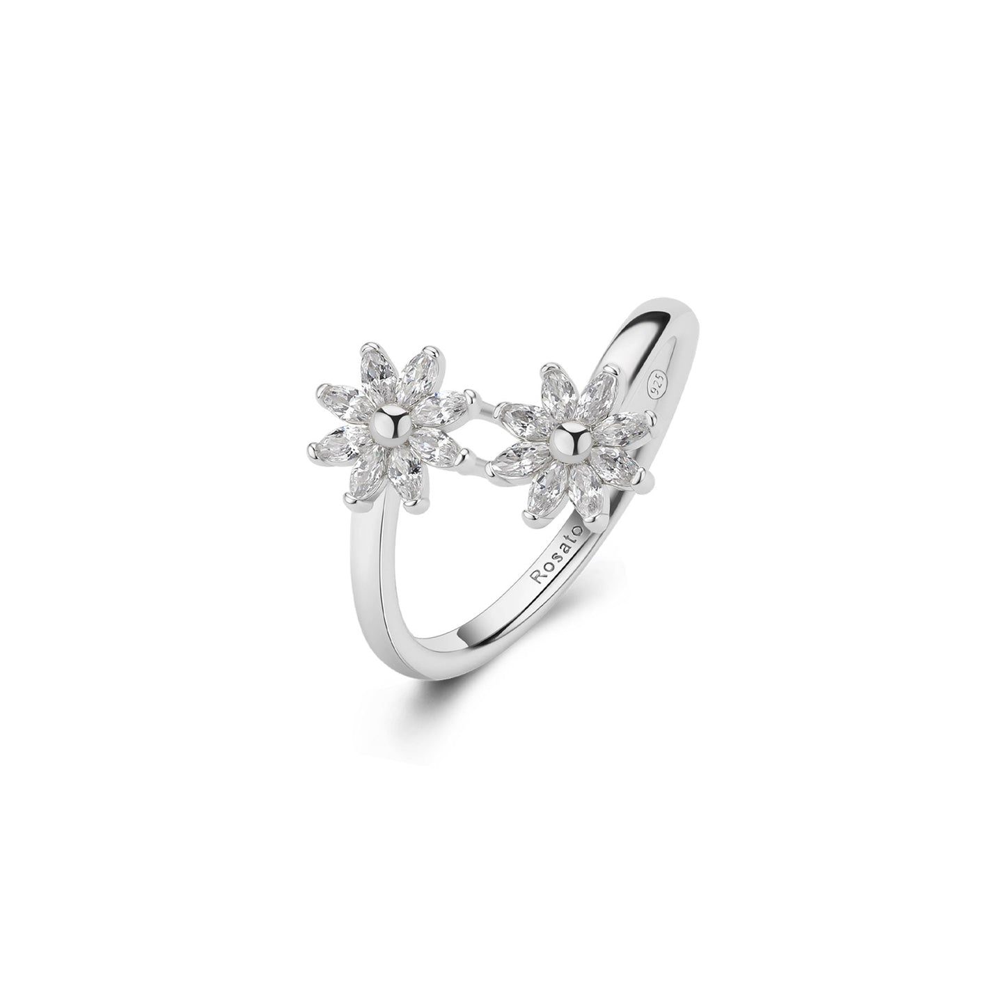 Rosato gaia Floral ring - Silver