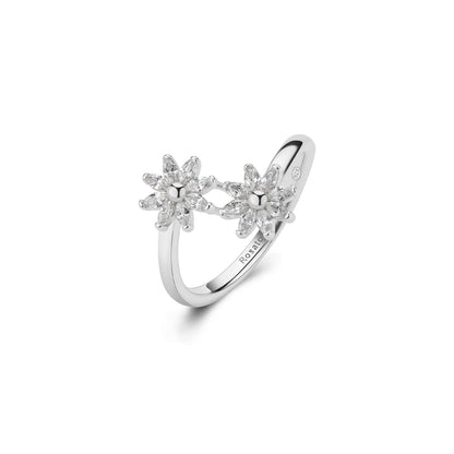 Rosato gaia Floral ring - Silver