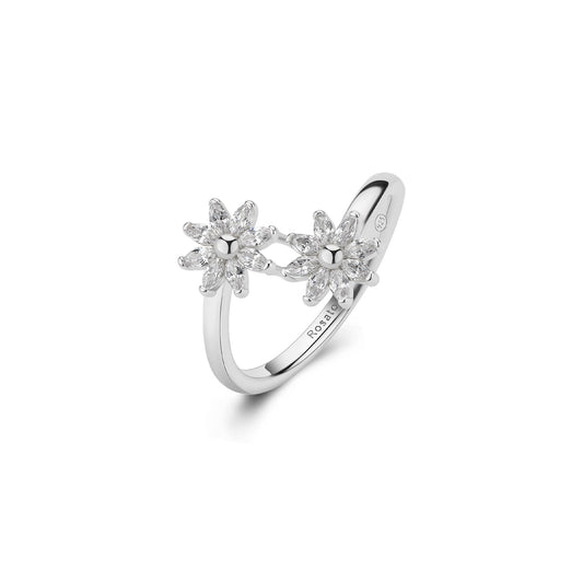Rosato gaia Floral ring - Silver