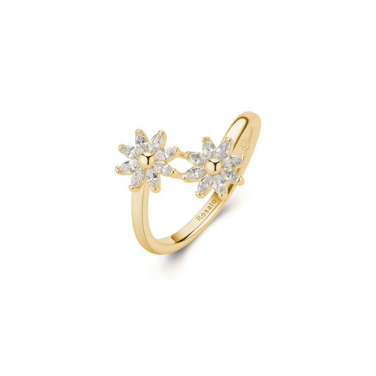 Rosato gaia Floral ring - Yellow Gold