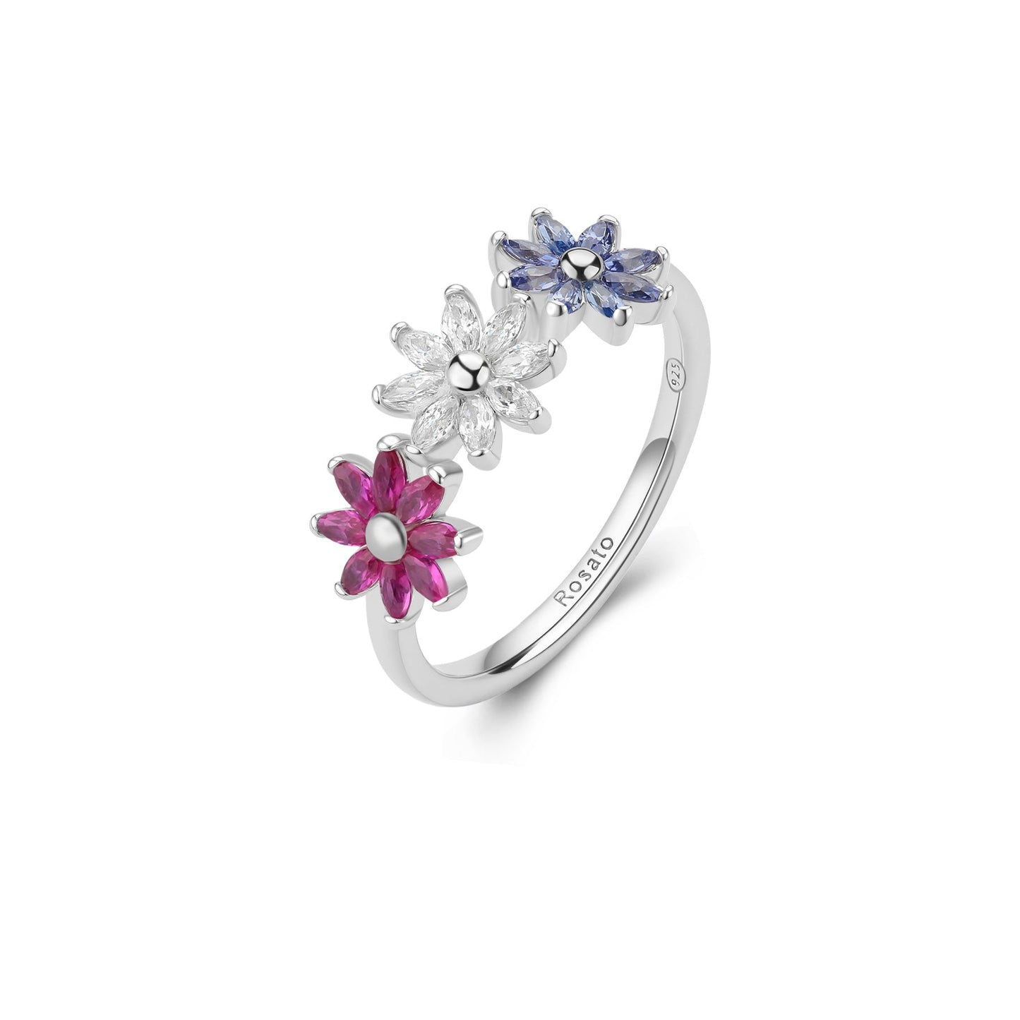 Rosato gaia Floral ring - Silver