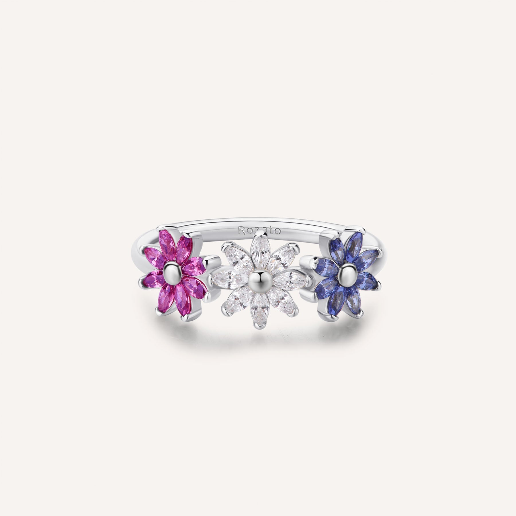 Rosato gaia Floral ring - Silver