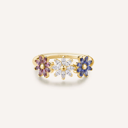 Rosato gaia Floral ring - Yellow Gold