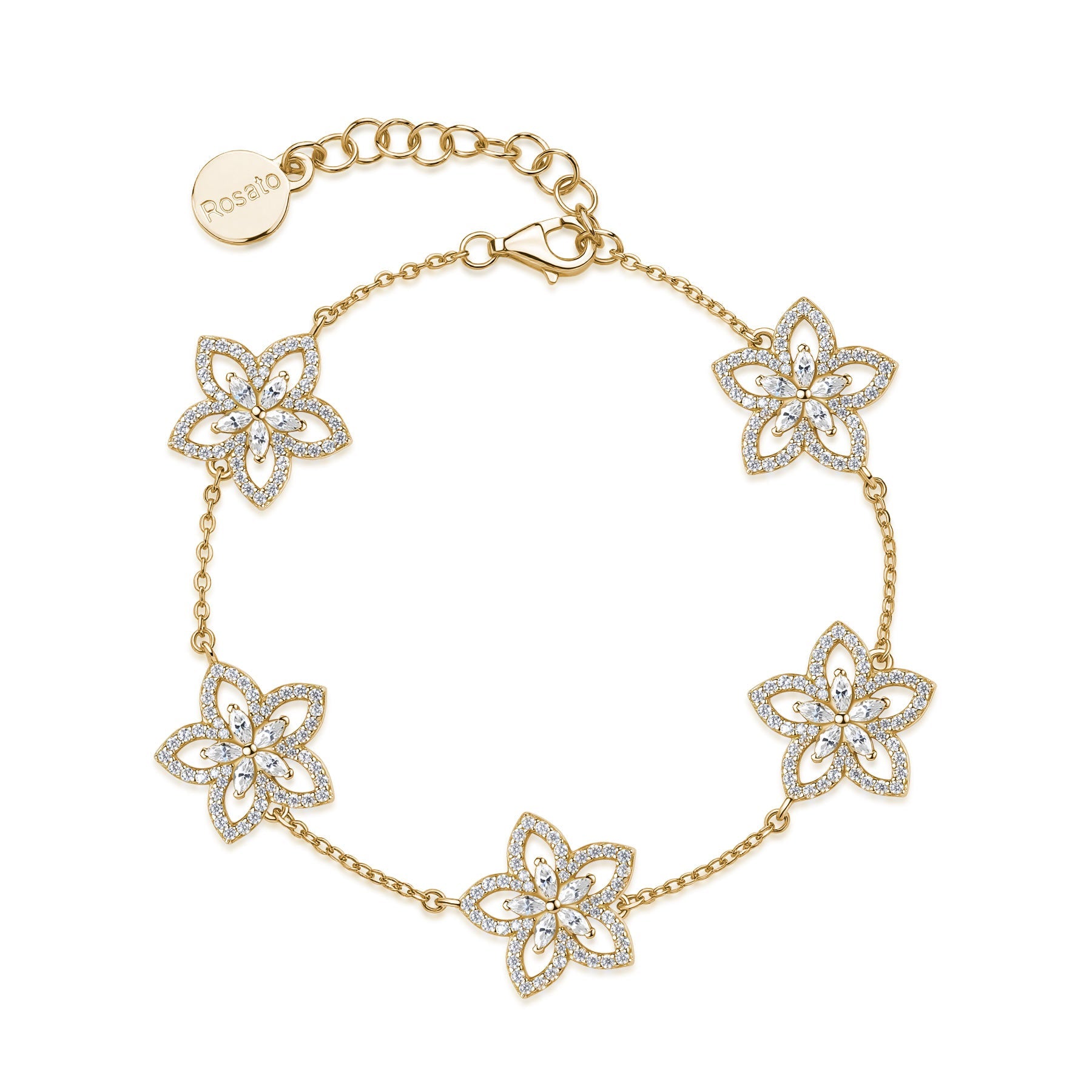 Rosato Gaia soft bracelet - Yellow Gold