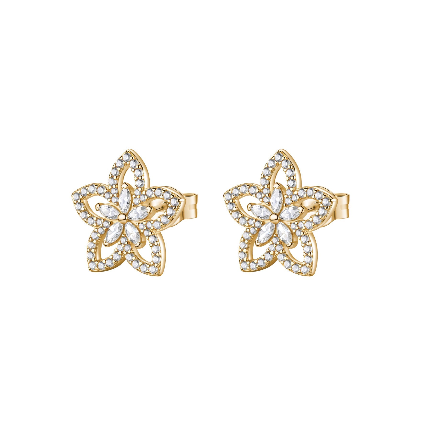 Rosato Gaia lobe earrings - Yellow Gold