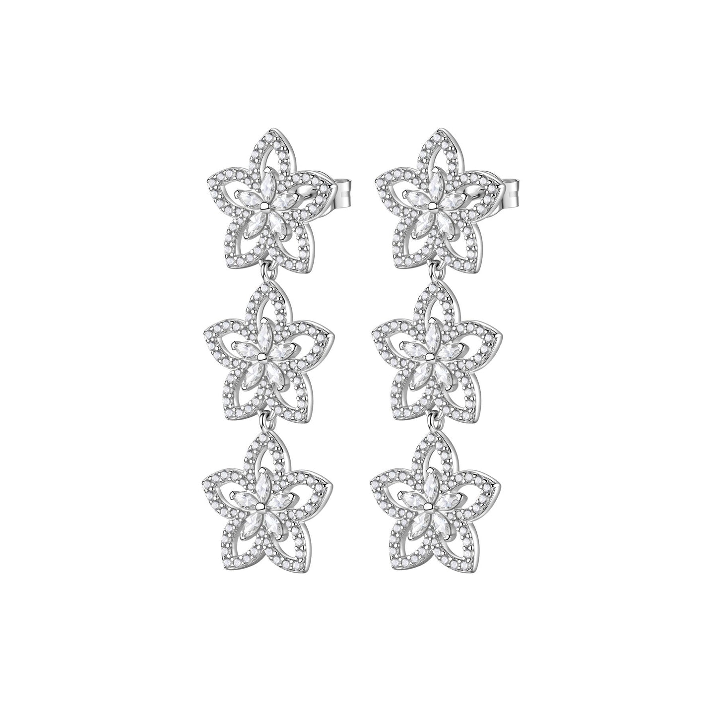 Rosato Gaia dangling earrings - Silver