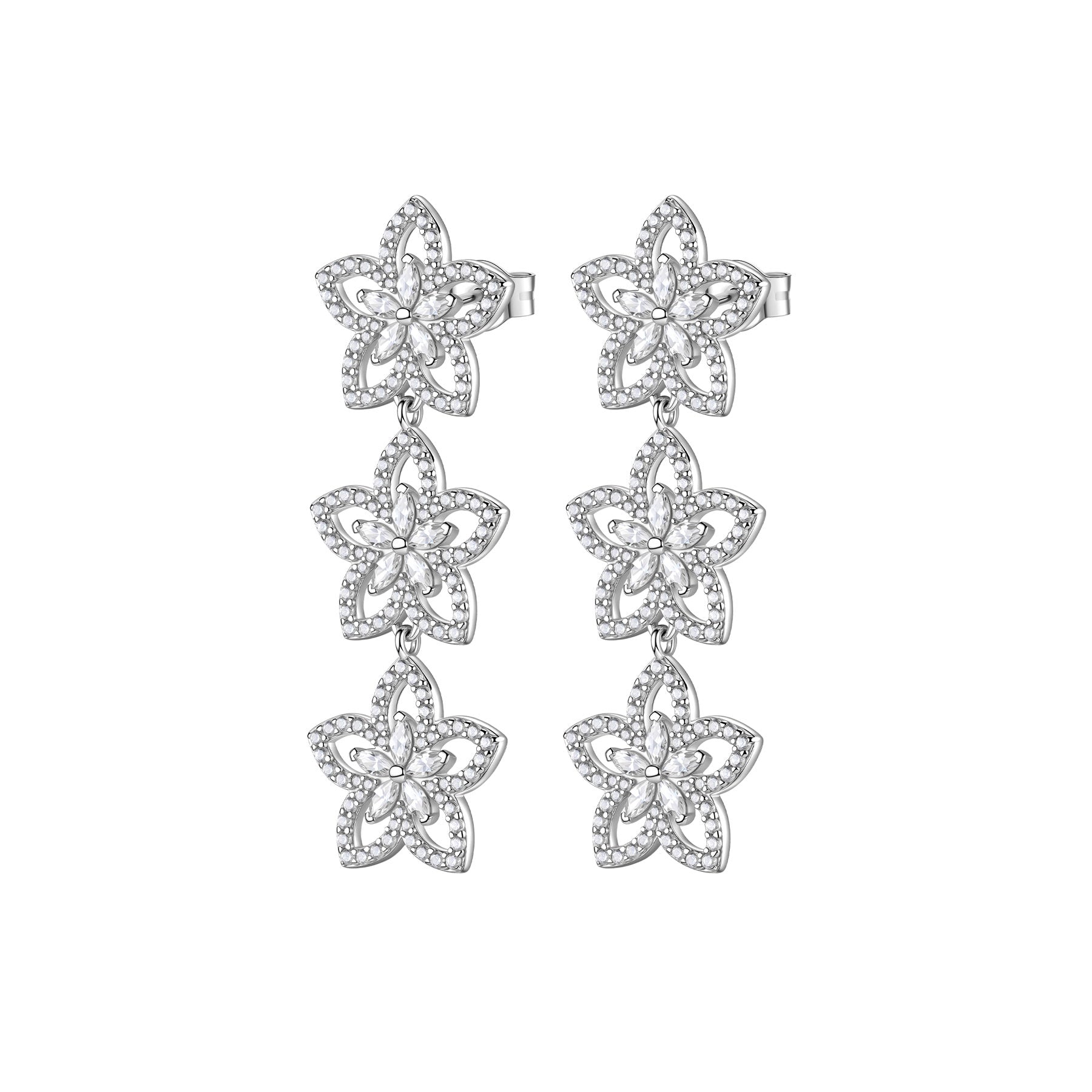 Rosato Gaia dangling earrings - Silver