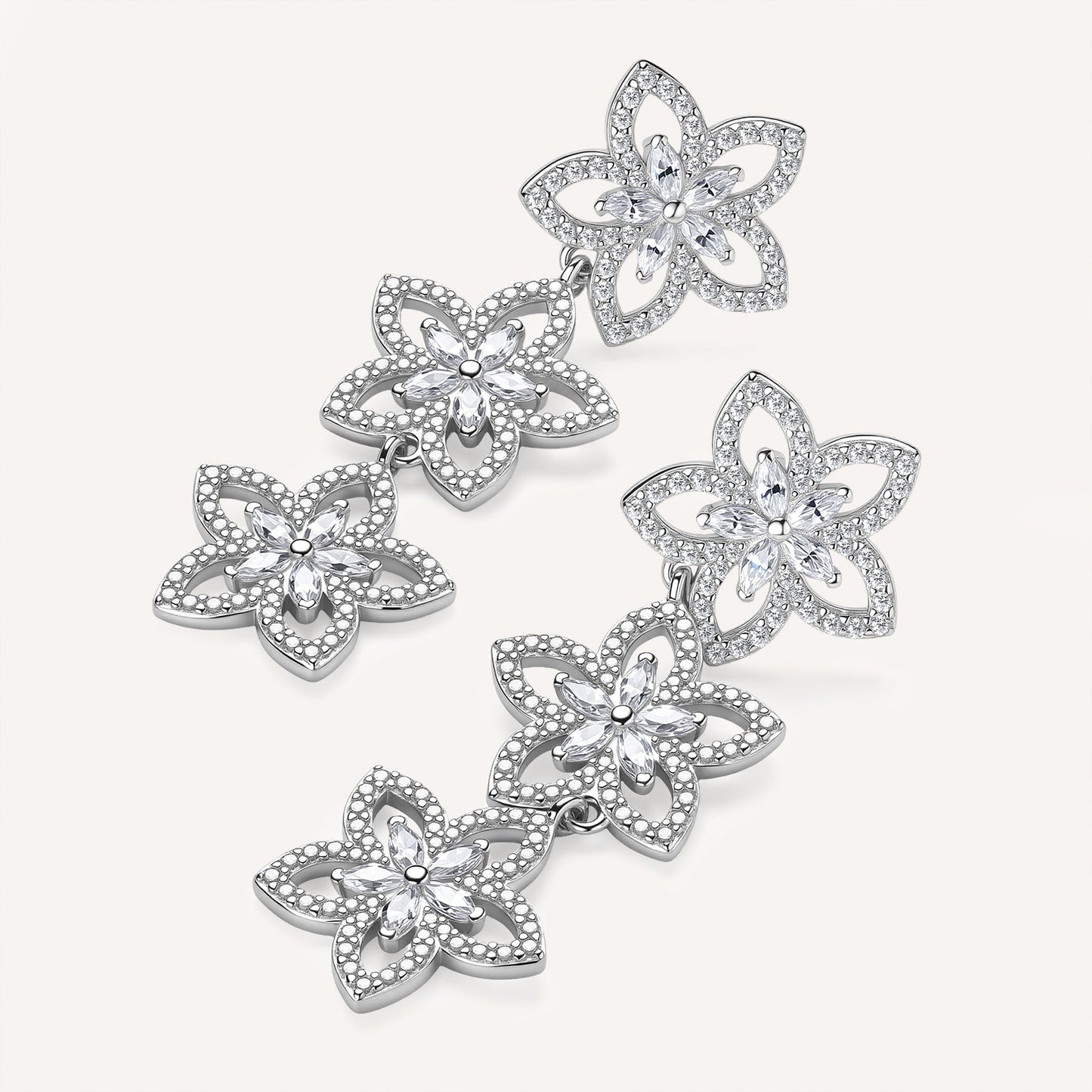 Rosato Gaia dangling earrings - Silver