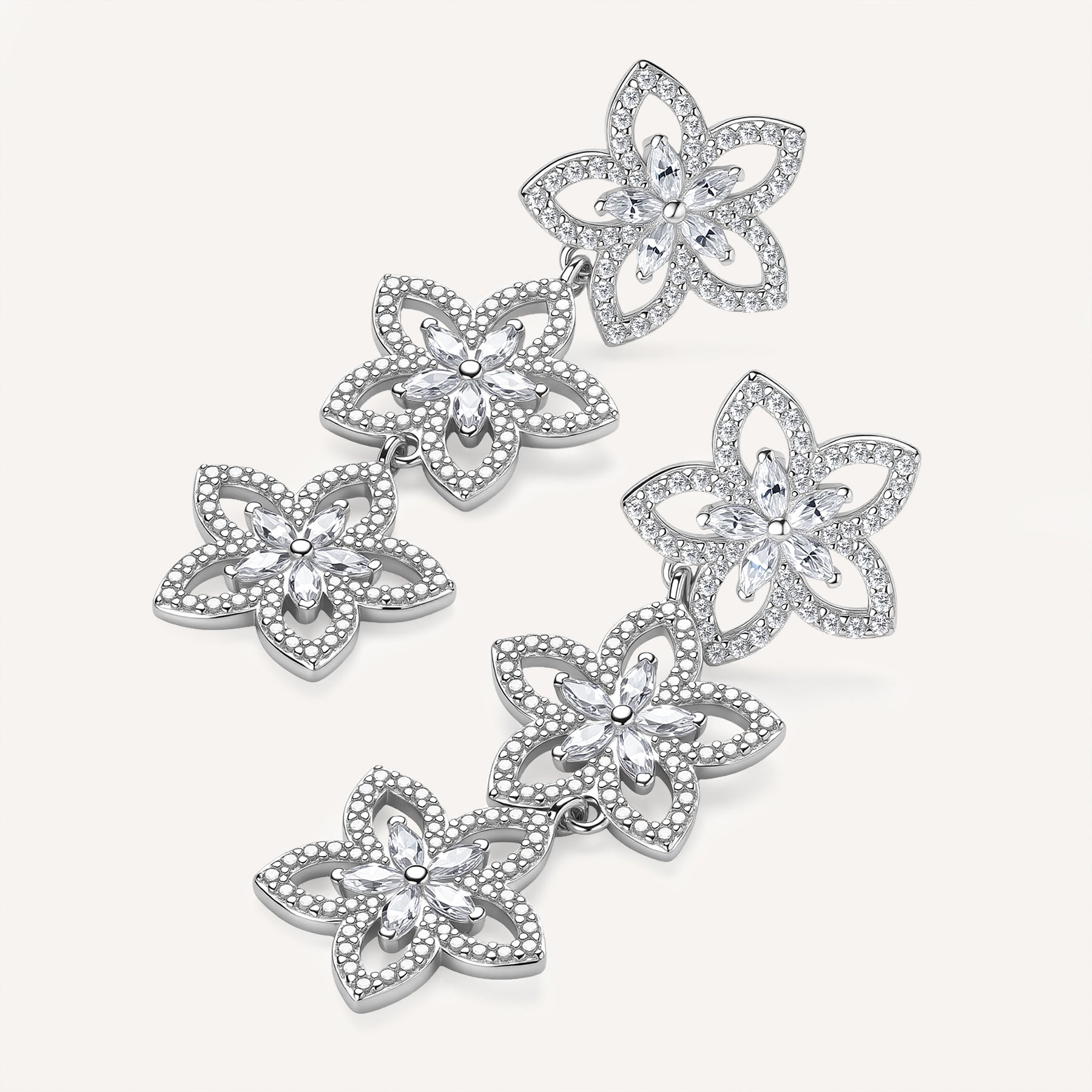 Rosato Gaia dangling earrings - Silver