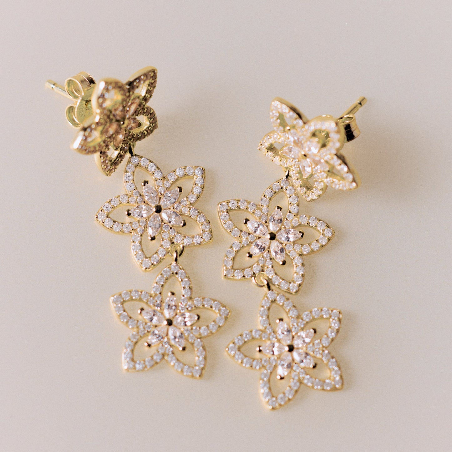 Rosato Gaia dangling earrings - Yellow Gold
