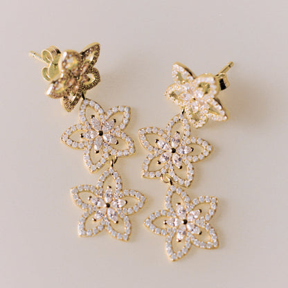Rosato Gaia dangling earrings - Yellow Gold