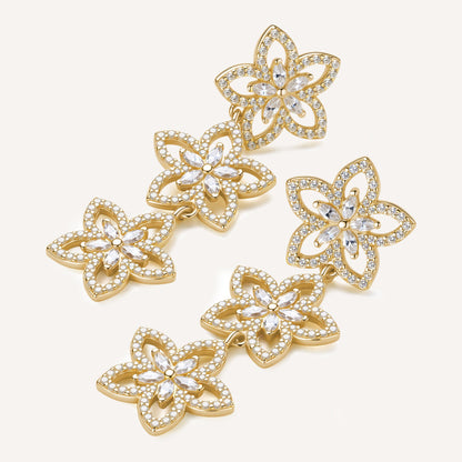 Rosato Gaia dangling earrings - Yellow Gold