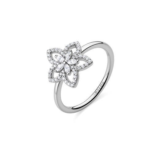 Rosato Gaia flower ring - Silver
