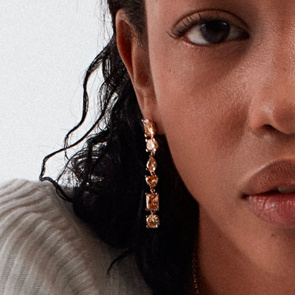 Rosato gemma Long earrings - Yellow Gold