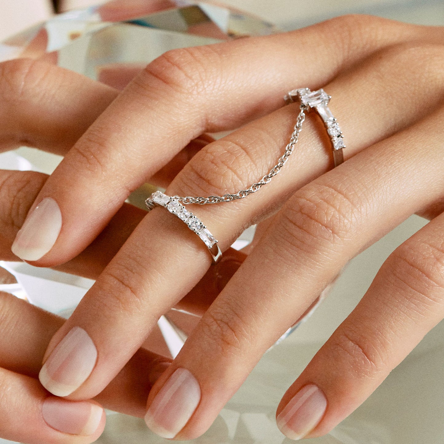 Rosato gemma double ring