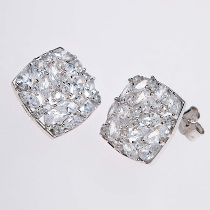 Rosato gemma Lobe earrings - Silver