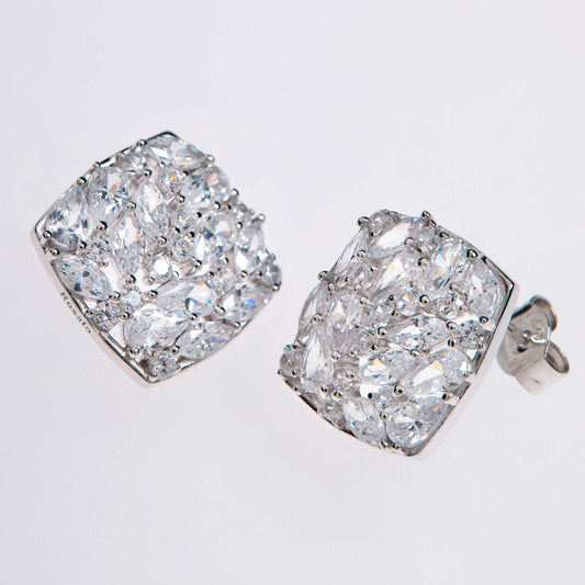 Rosato gemma Lobe earrings - Silver