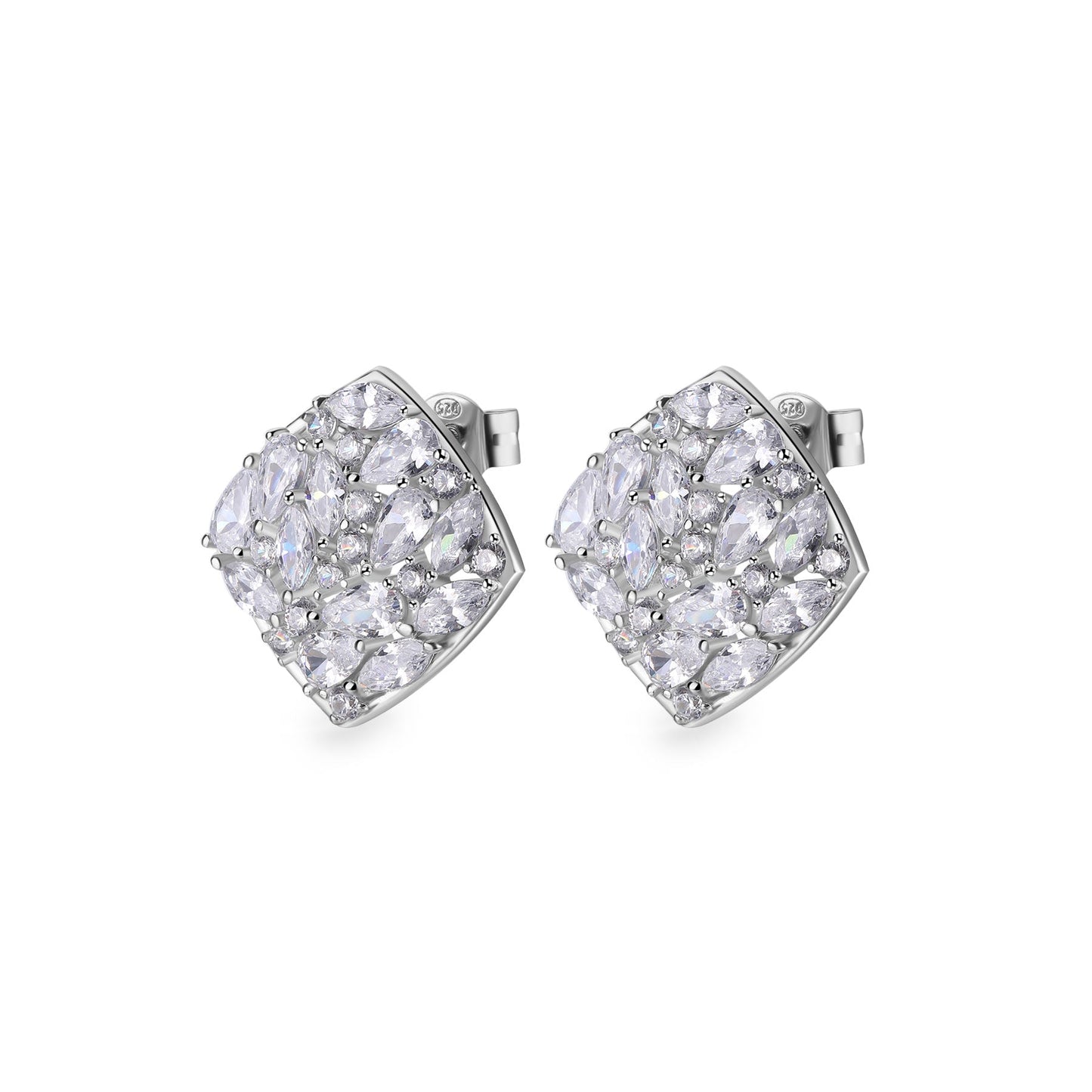 Rosato gemma Lobe earrings - Silver