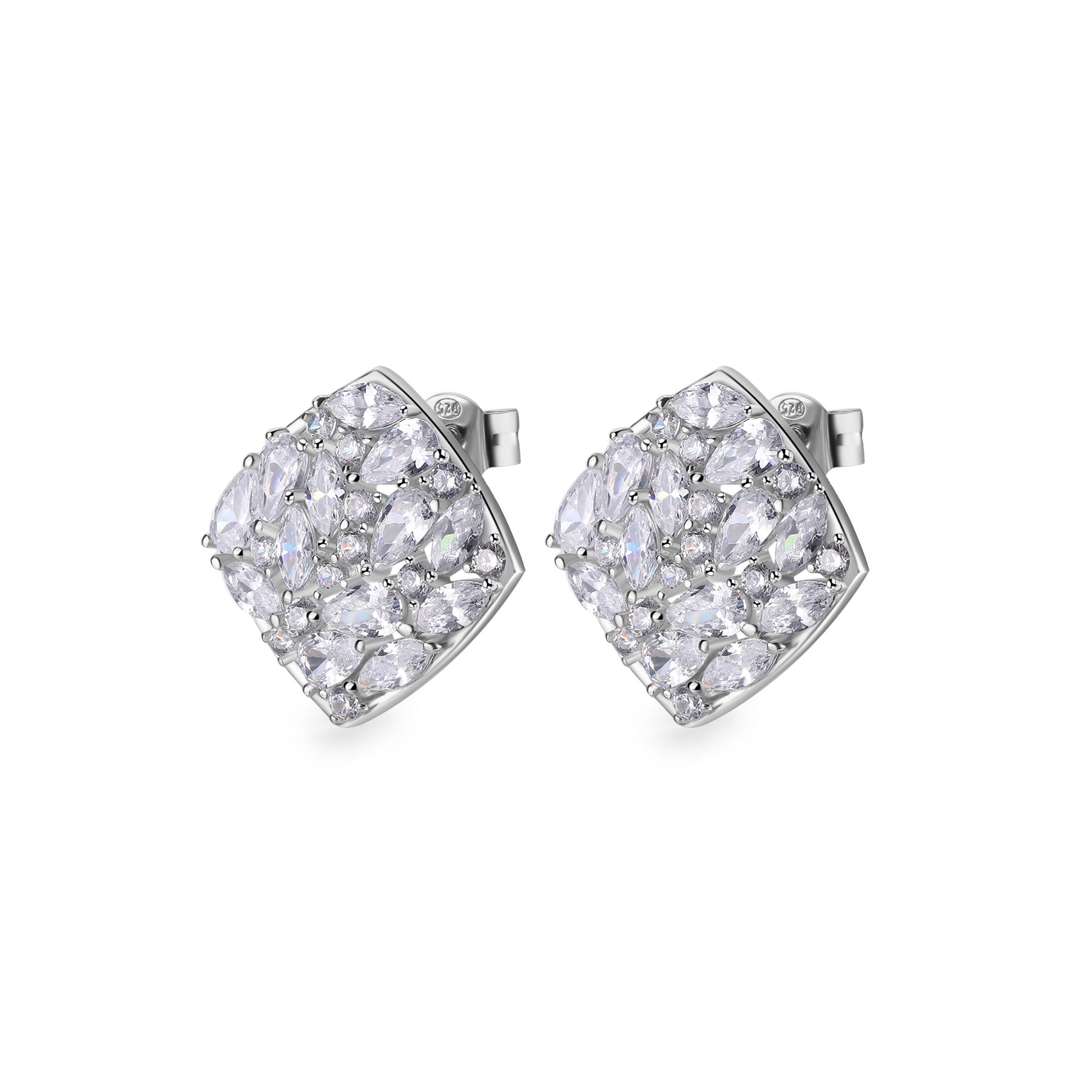 Rosato gemma Lobe earrings - Silver