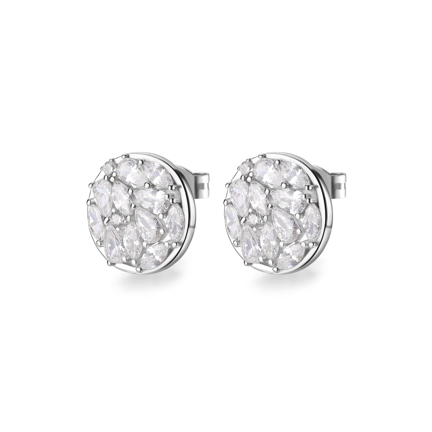 Rosato gemma Lobe earrings - Silver