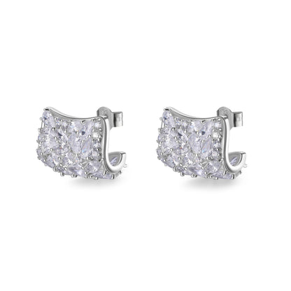 Rosato gemma Lobe earrings - Silver