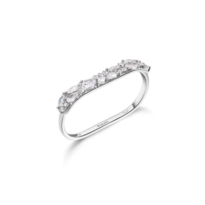 Rosato gemma Double ring - Silver