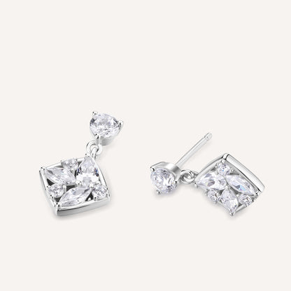 Rosato gemma Earrings - Silver