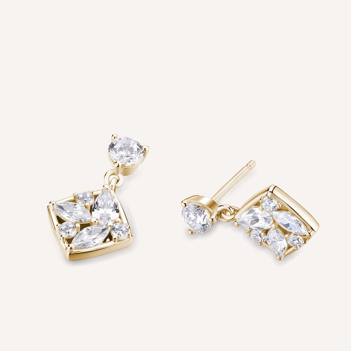 Rosato gemma Earrings - Yellow Gold