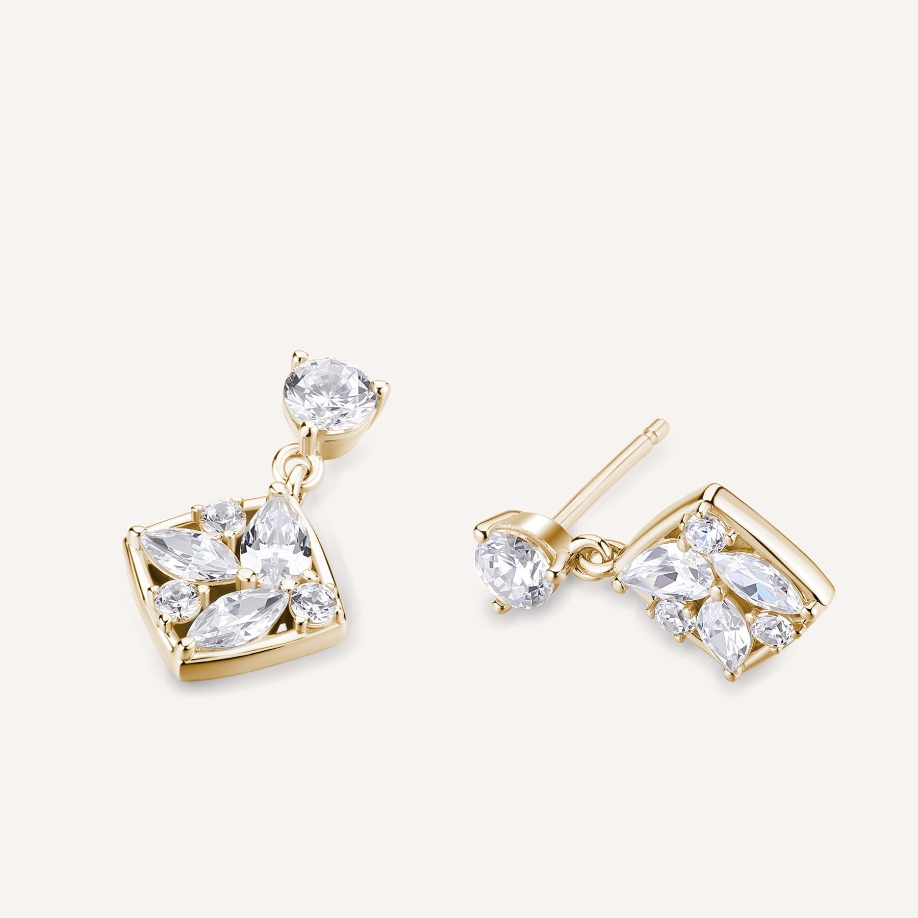 Rosato gemma Earrings - Yellow Gold