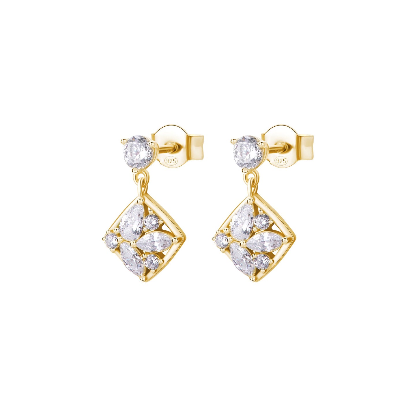 Rosato gemma Earrings - Yellow Gold