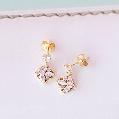 Rosato gemma Earrings - Yellow Gold