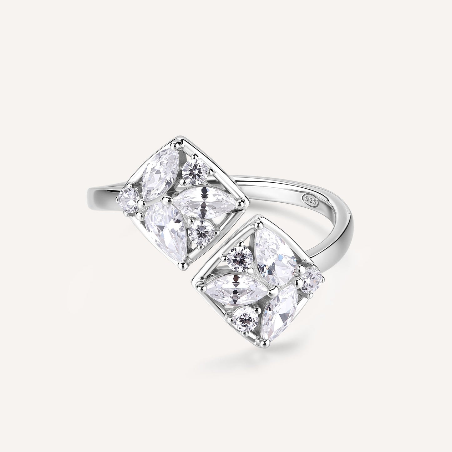 Rosato gemma Ring - Silver