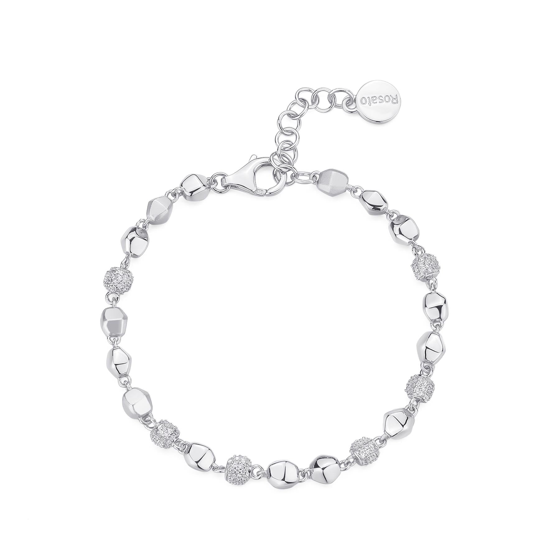 Rosato azzurra Soft bracelet - Silver