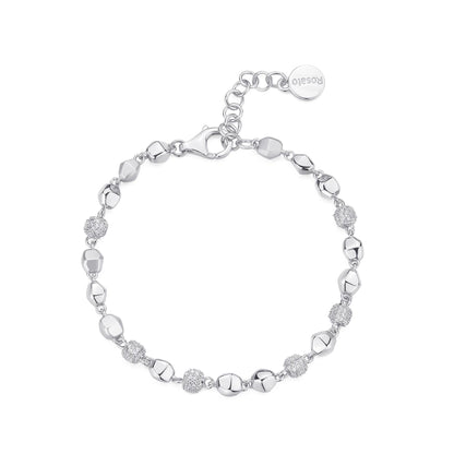 Rosato azzurra Soft bracelet - Silver