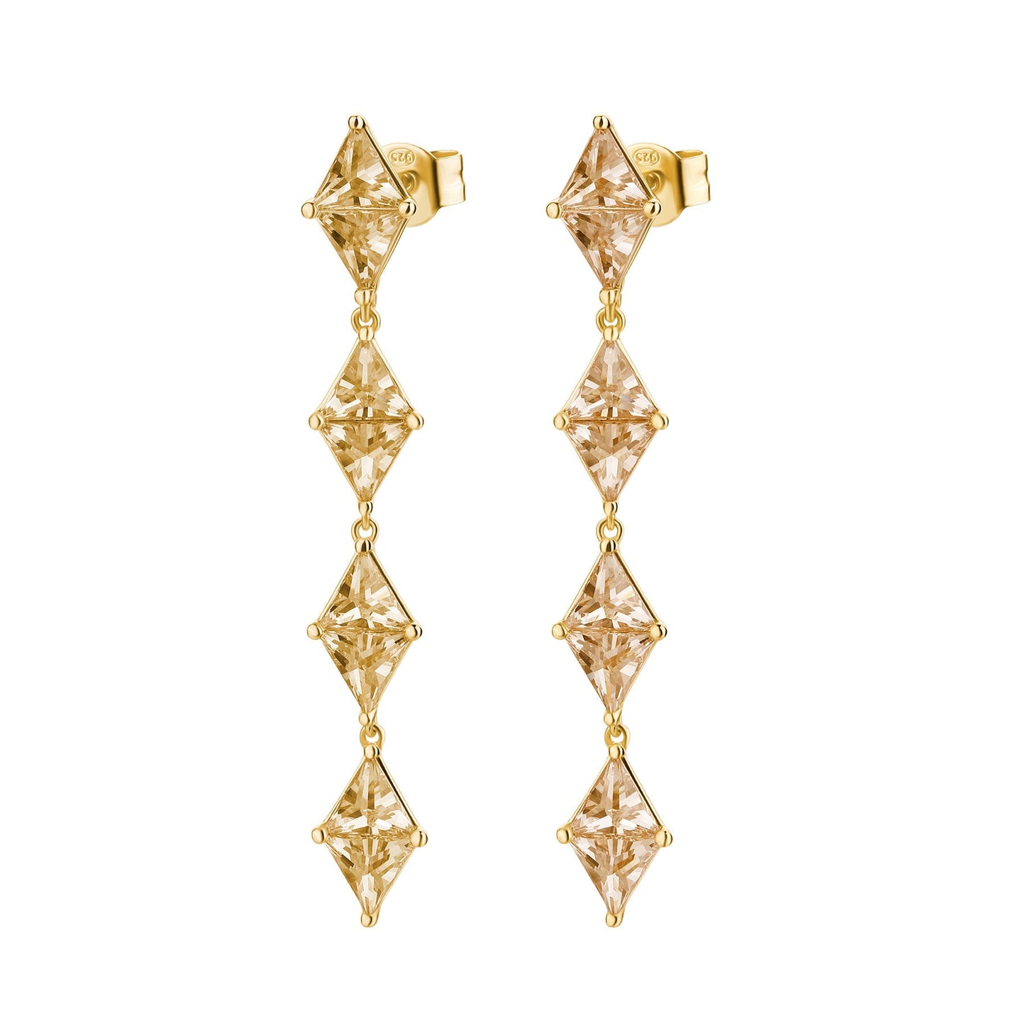 Rosato vittoria Long earrings - Yellow Gold