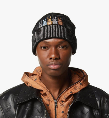 MEHGSMM01BK001-Rabot Beanie in Lurex Wool|BLACK
