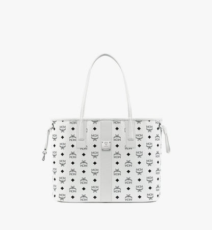 MWPCSVI01WT001-Reversible Liz Shopper in Visetos|White