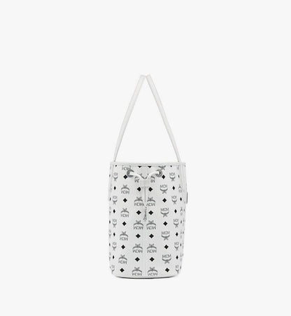 MWPCSVI02WT001-Reversible Liz Shopper in Visetos|White