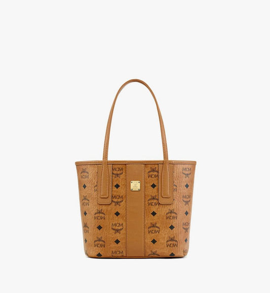 MWPDALR01CO001-Reversible Liz Shopper in Visetos|COGNAC