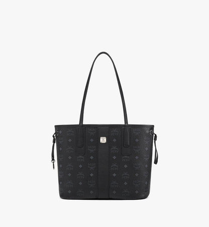 MWPDSLR02BK001-Reversible Liz Shopper in Visetos|BLACK