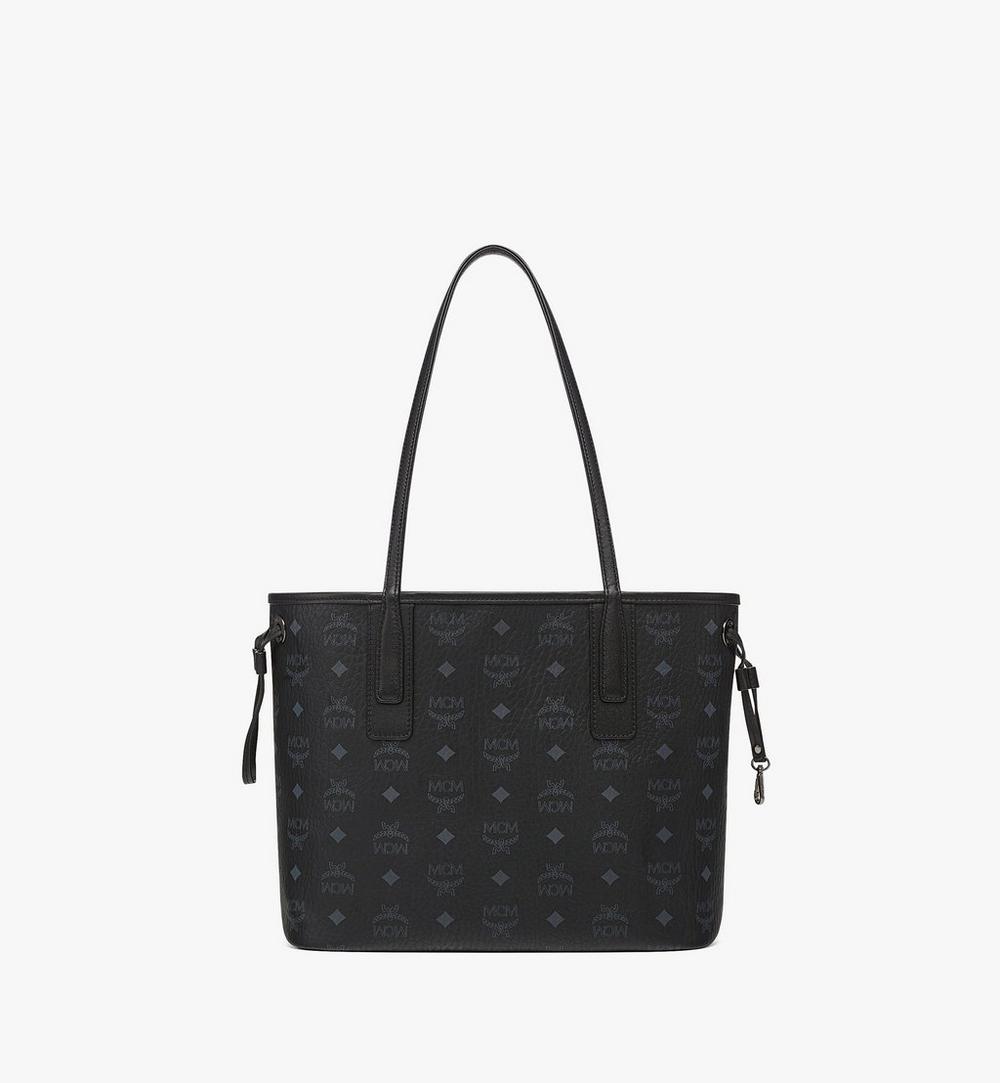 MWPDSLR02BK001-Reversible Liz Shopper in Visetos|BLACK
