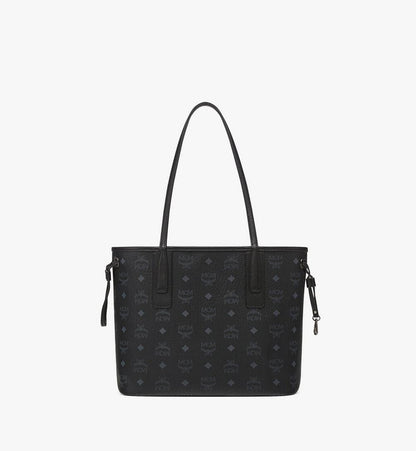 MWPDSLR02BK001-Reversible Liz Shopper in Visetos|BLACK