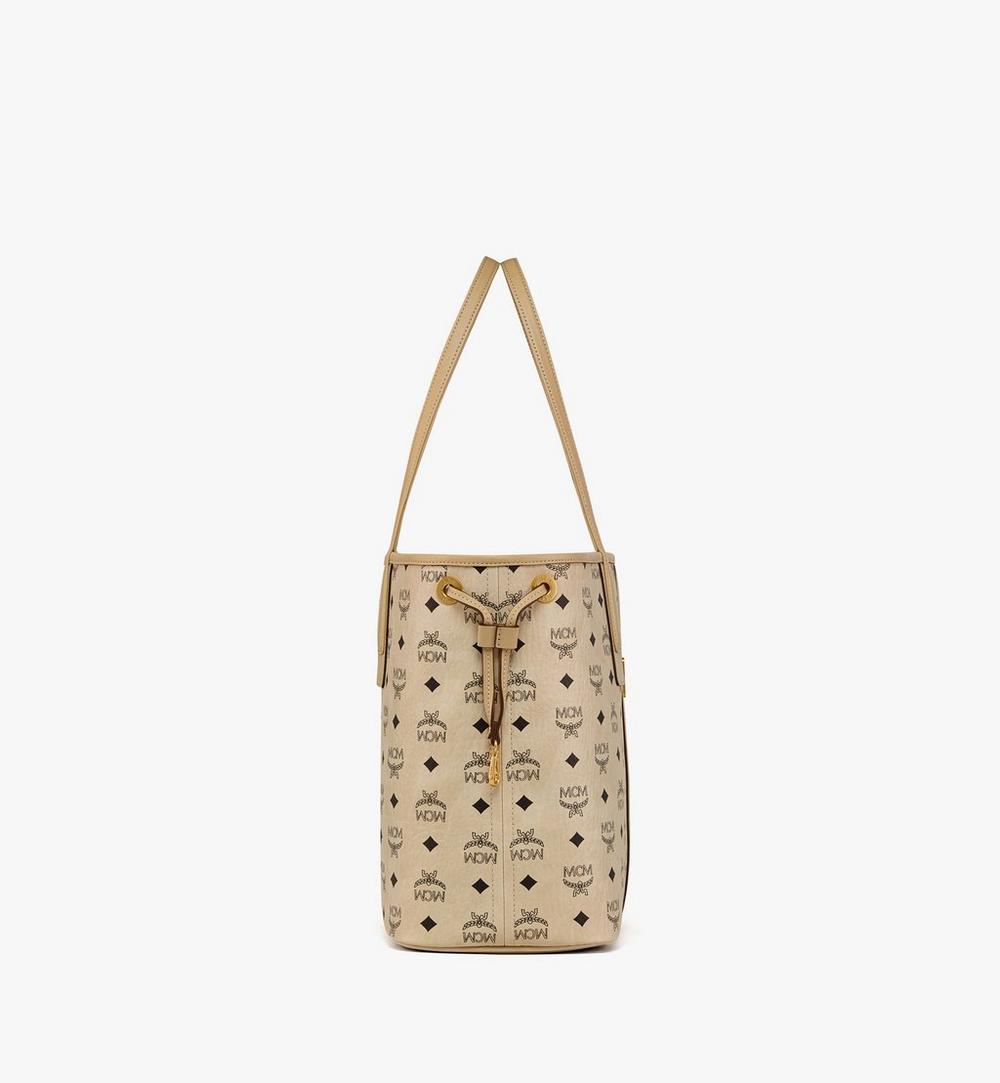 MWPCSVI01I8001-Reversible Liz Shopper in Visetos|BEIGE + BLACK