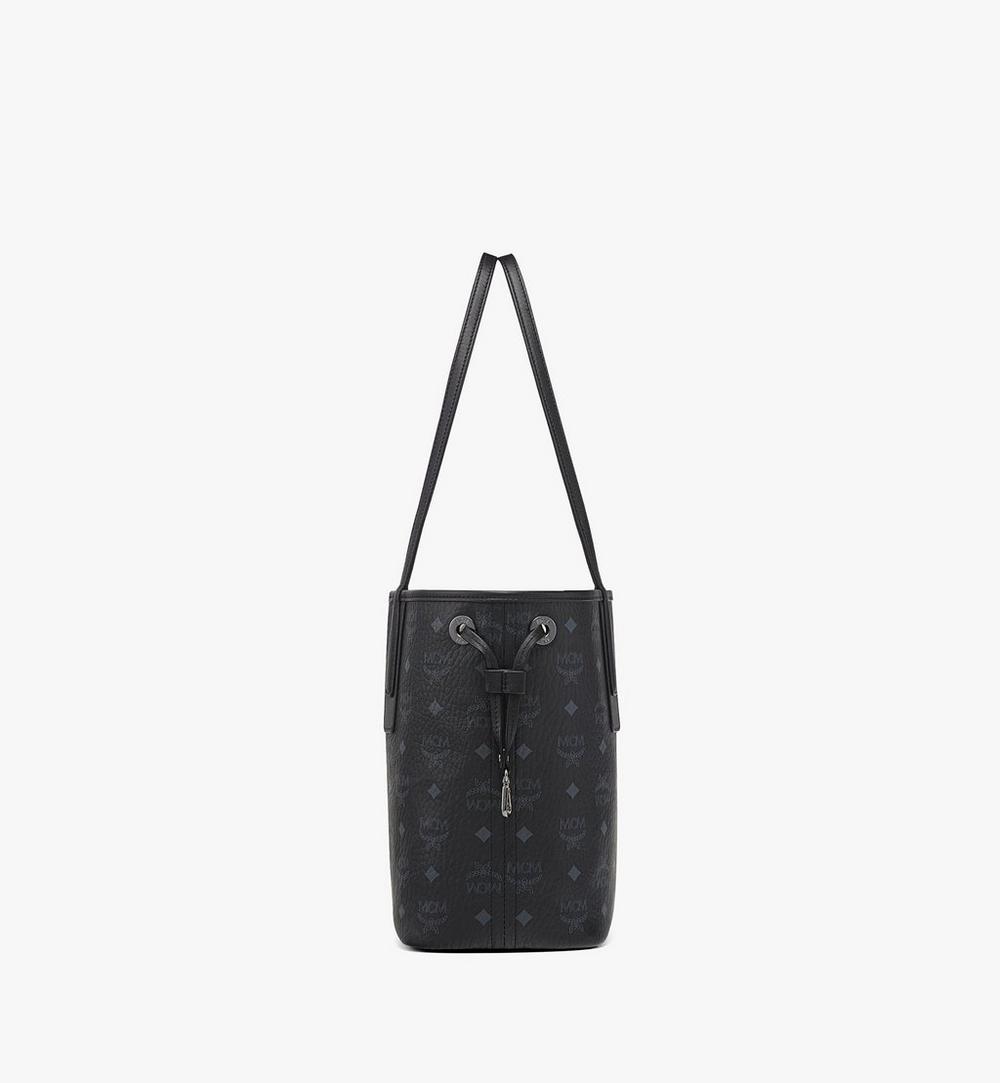 MWPDSLR02BK001-Reversible Liz Shopper in Visetos|BLACK
