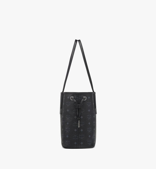 MWPDSLR02BK001-Reversible Liz Shopper in Visetos|BLACK