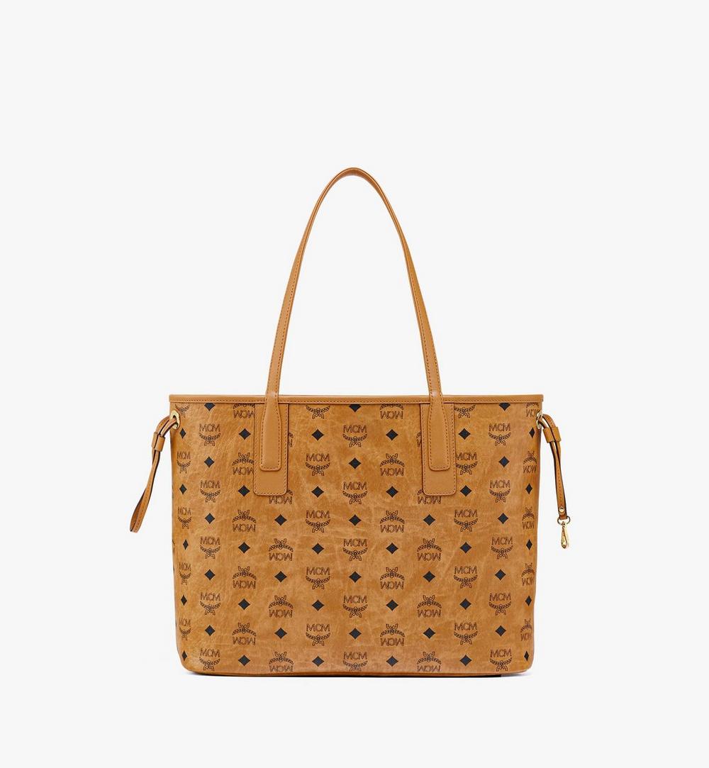 MWPCSVI01CO001-Reversible Liz Shopper in Visetos|COGNAC