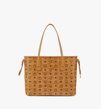 MWPCSVI01CO001-Reversible Liz Shopper in Visetos|COGNAC