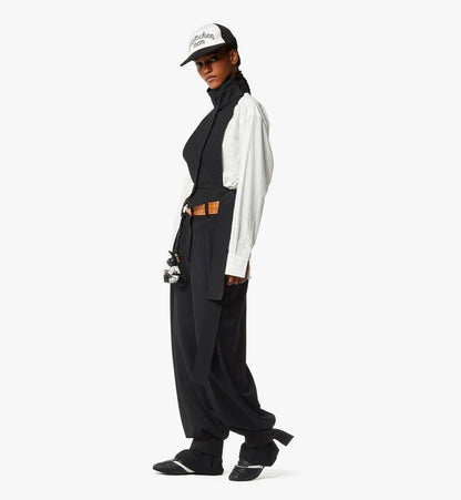 MFHGSMM01BW040-Ripstop Cotton Shirt|BLACK AND WHITE